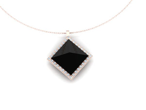 Keenen Stone and Diamond Pendant